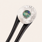 Silver Shell Ebony Hair Fork