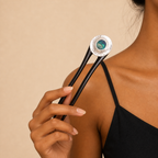 Silver Shell Ebony Hair Fork
