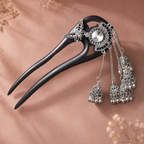 Butterfly Bell Tassel Ebony Hair Fork : - HairFork