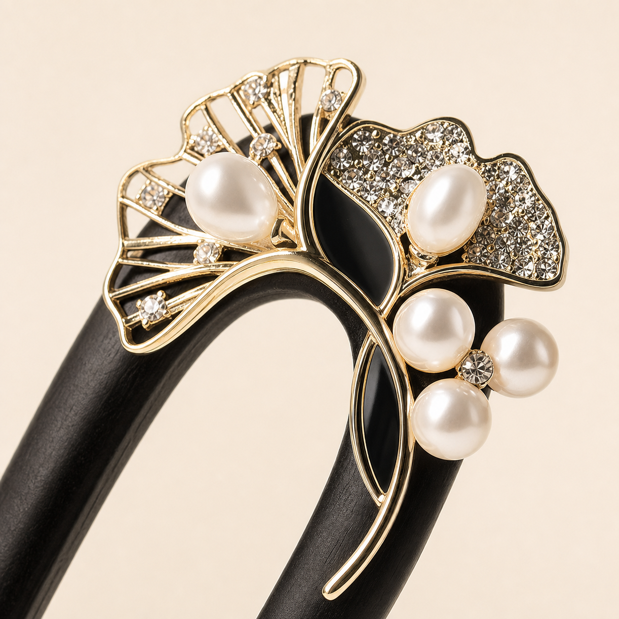 Botanical Pearl Ebony Hair Fork