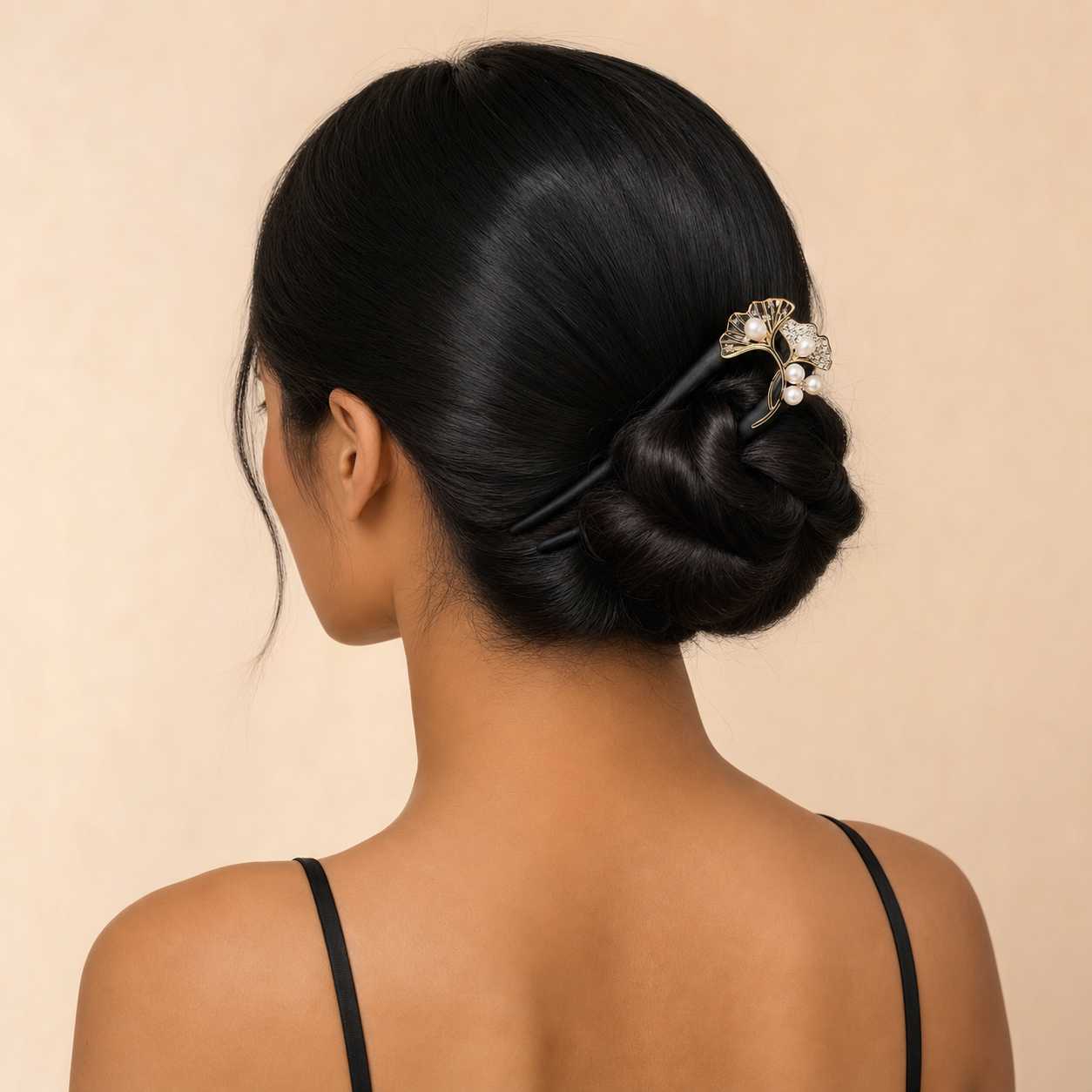 Botanical Pearl Ebony Hair Fork