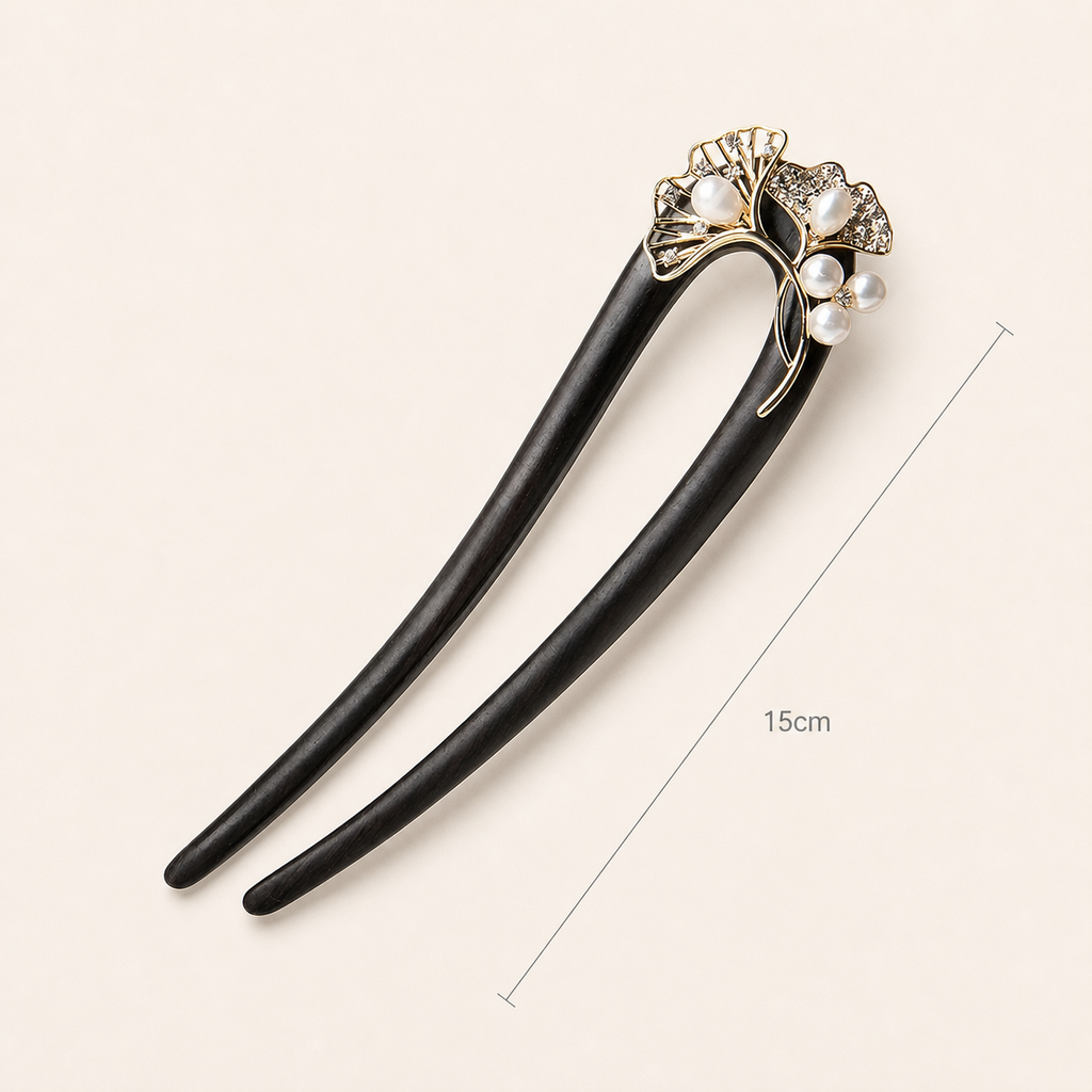 Botanical Pearl Ebony Hair Fork